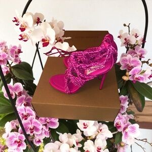 Steve Madden Fuchsia Beaded Heels